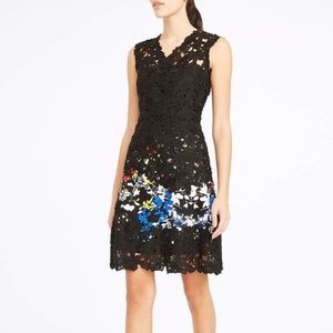 NWT Elie Tahari Tinley Lace Sheath Multi Garden Dress Size 10